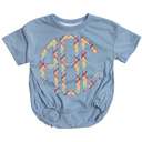  Preppy Monogram Baby Bubble Personalized
