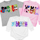  Personalized Vacation Character Baby Tee or Bubble | 27 Characters