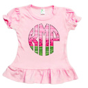  Summer Themed Monogram Tees Personalized | 8 Patterns| 2T-10Y