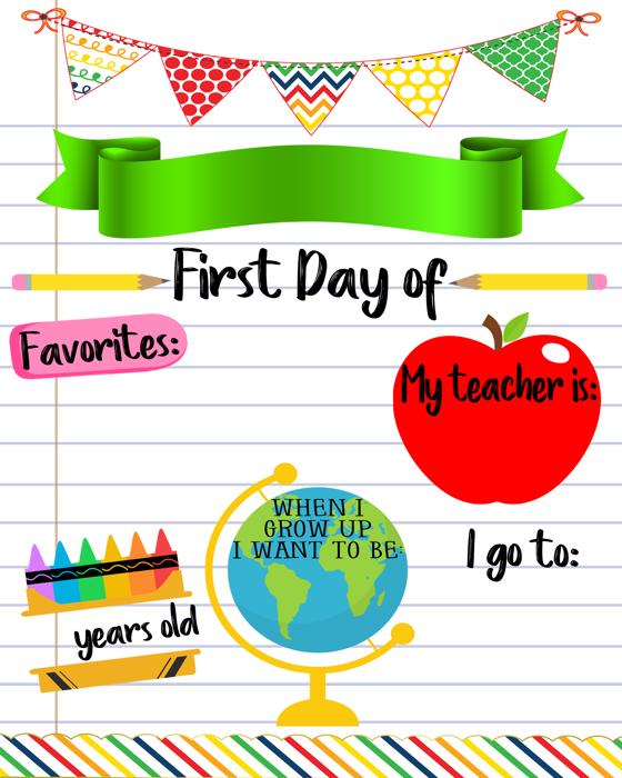 First Day of School Dry Erase Board| Back to School