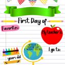  First Day of School Dry Erase Board| Back to School