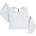 6 Gray Split Bow Gingham Applique Sweatshirt Kids | 6 Color Options
