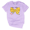  Pencil Bow with Teacher Name Tee