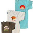  Toybox Embroidered Character Vacation Tee with Name | Sizes XXS-XL