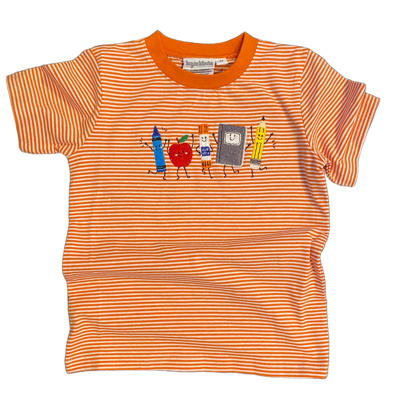 SCHOOL SUPPLIES EMBROIDERED TEE | Back to School