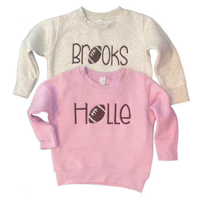 Football Name Sweatshirt Personalized Spiritwear