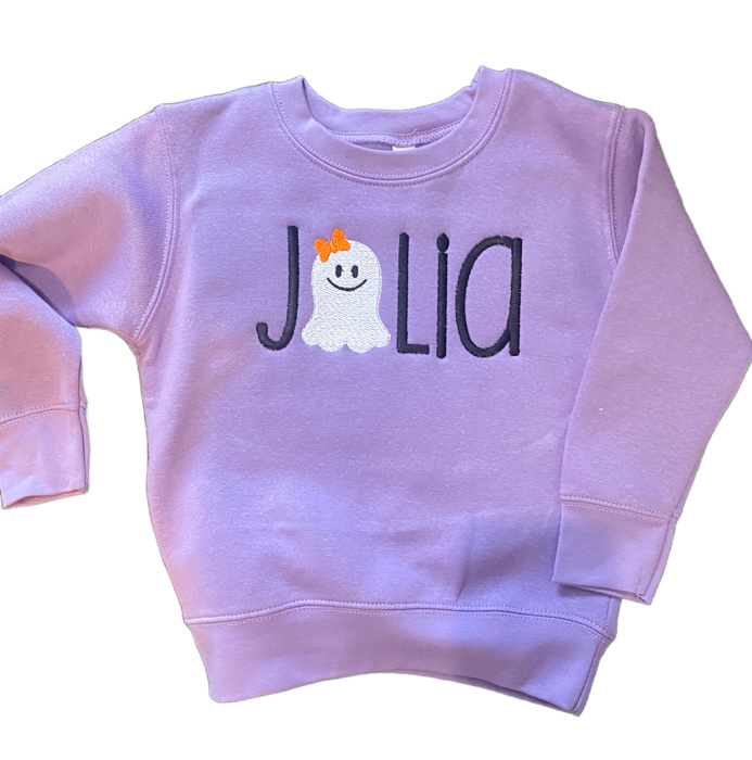 Ghost Name Sweatshirt Halloween Personalized