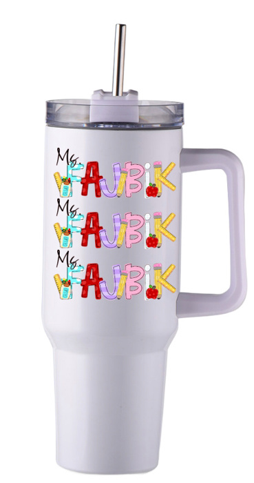 Teacher Tumbler Handled Personalized