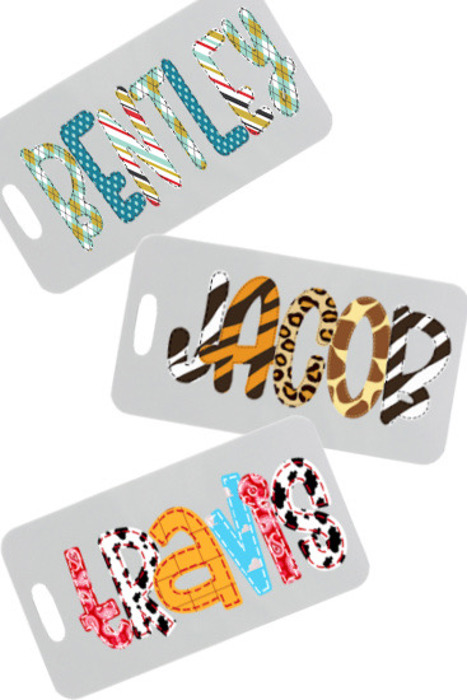 Personalized Alphabet Soup Bag Tag | 48 Alpha Choices |Back to School