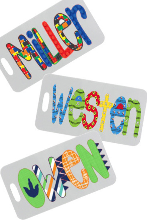 Personalized Alphabet Soup Bag Tag | 48 Alpha Choices |Back to School