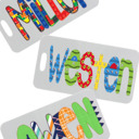  Personalized Alphabet Soup Bag Tag | 48 Alpha Choices |Back to School