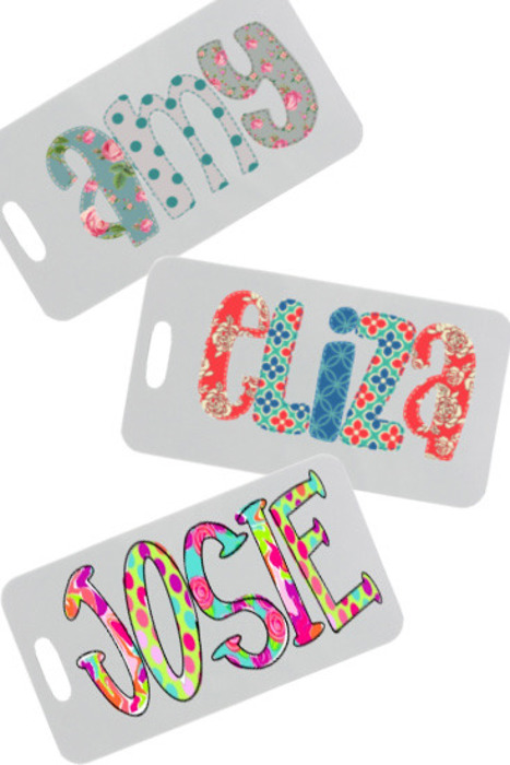 Personalized Alphabet Soup Bag Tag | 48 Alpha Choices |Back to School