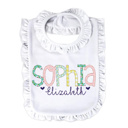  Personalized Alphabet Soup Baby Bib