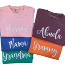  Mom Grandma Mimi Puff Embroidery Matriarch Tee Mothers Day