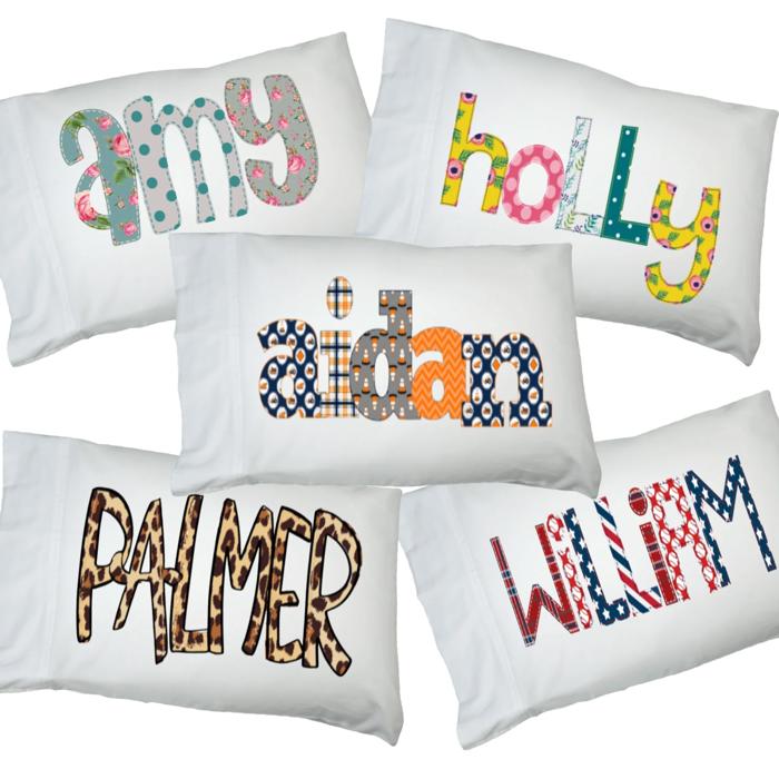 Personalized Alphabet Soup Pillowcase | 48 Alpha Choices