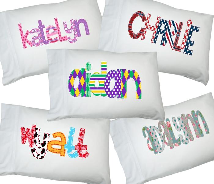 Personalized Alphabet Soup Pillowcase | 48 Alpha Choices