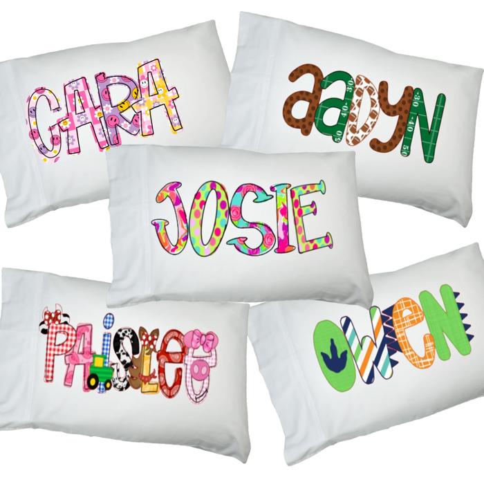 Personalized Alphabet Soup Pillowcase | 48 Alpha Choices