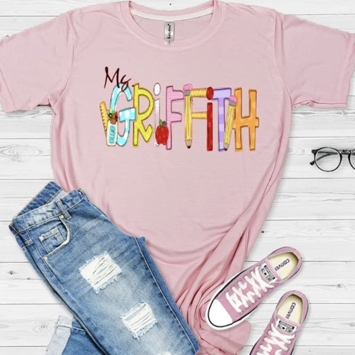 Personalized Teacher Tee with Name
