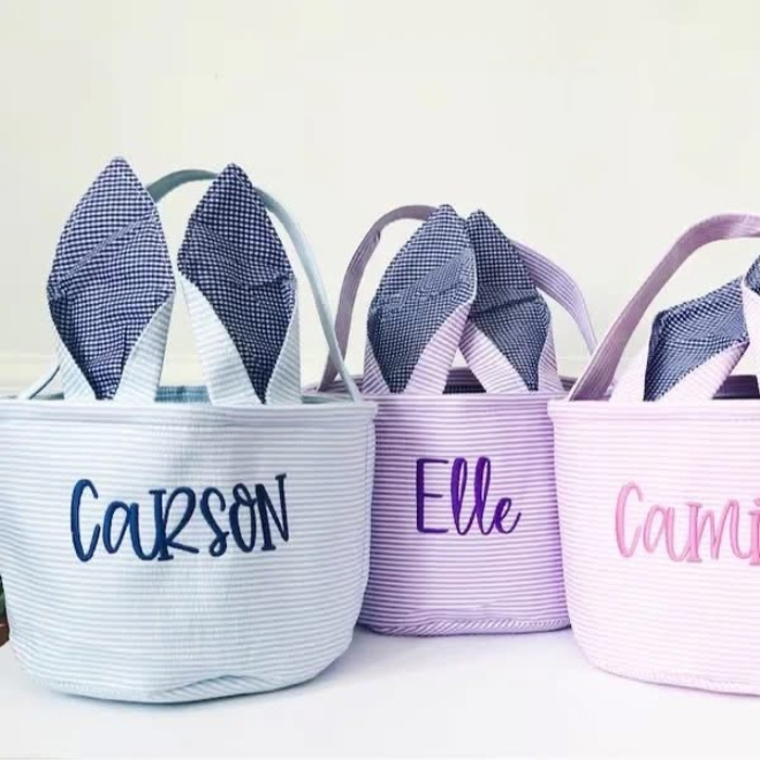 Embroidered Easter Bucket | 4 Styles