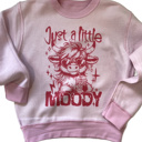  Moody Highland Cow Adult Inside Out Sweatshirt | Cozy Season