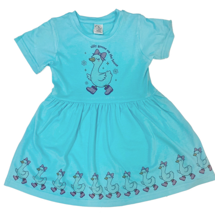 Silly Goose Dress | 6 Color Options | 2T-10Y