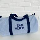  Seersucker Duffle Bag Personalized | 8 Colors