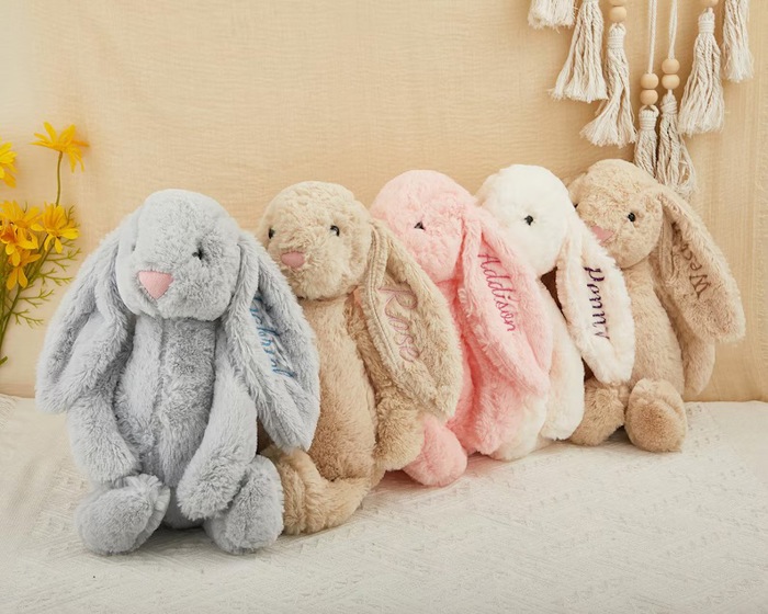  Bunny Easter Personalized Embroidered Plush | 3 Sizes/Styles