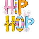 HipHop Bunny Ear Easter Bucket Personalized | 6 Fonts