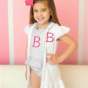  Girla Ruffled Swim Cover Up Monogrammed Personalized | 4 Colors
