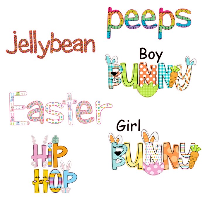 Bunny Ear Easter Bucket Personalized | 6 Fonts