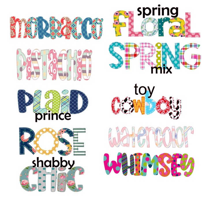 Personalized Alphabet Soup Burp Cloth
