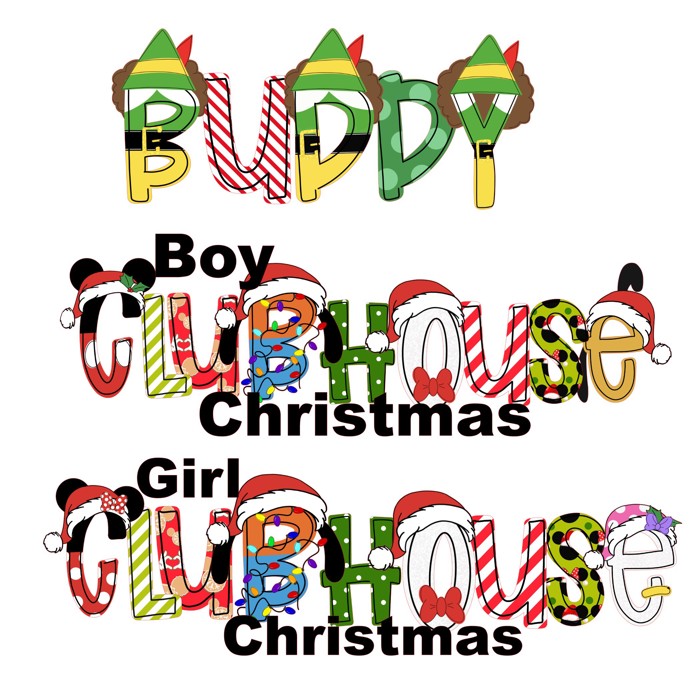 Holiday Character Name Tee Christmas Vacation  | 6 Designs | Sizes 2T-10Y