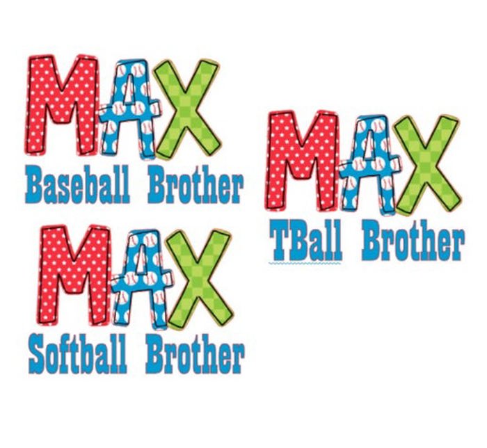 Baseball Team Spirit Name Tees Personalized