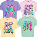  Back TO School Bow Grade Tee