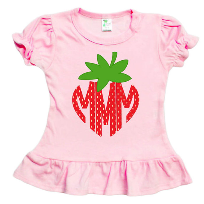 Summer Themed Monogram Tees Personalized | 8 Patterns| 2T-10Y