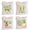  Fruit and Veggie Tote Humor Farmers Market Bag | 10 Designs