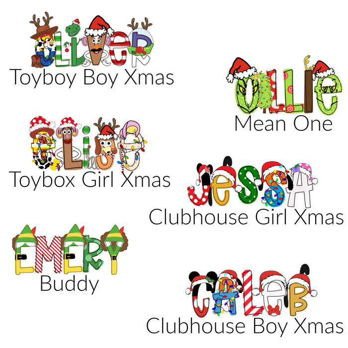Holiday Name Baby Bib Personalized Christmas