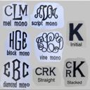  LAMINATED TOTE BAG Striped Monogrammed