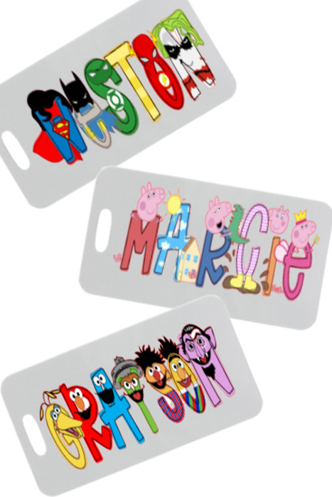 Personalized Vacation Character Bag Tag | 27 Characters
