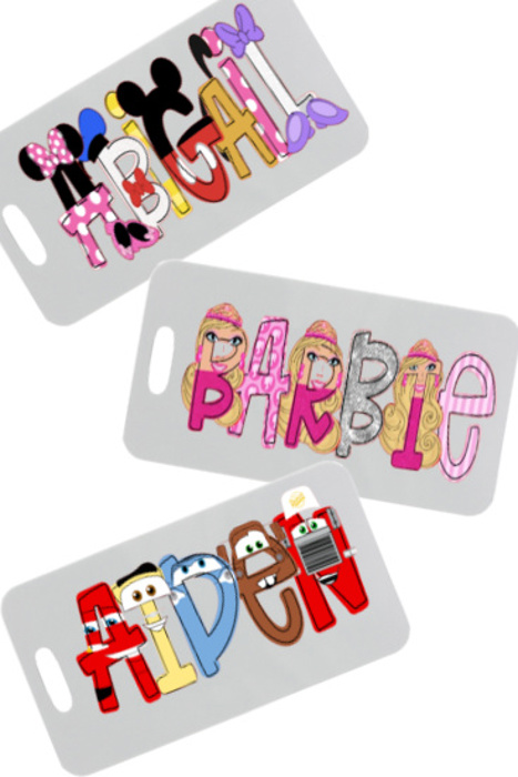 Personalized Vacation Character Bag Tag | 27 Characters