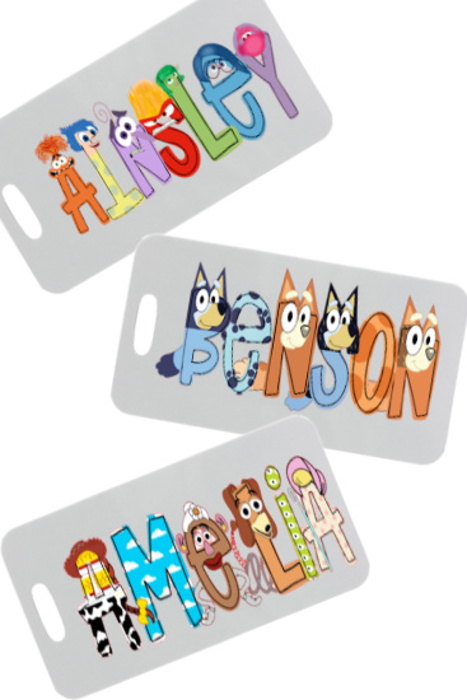 Personalized Vacation Character Bag Tag | 27 Characters