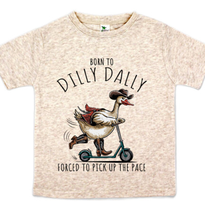 Born to Dilly Dally Goose Tee Toddler and Youth