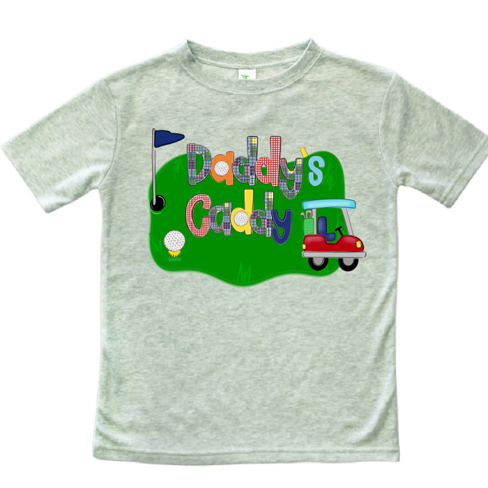 Daddy's Caddy Golf Graphic Tee Humor | 2T-10Y