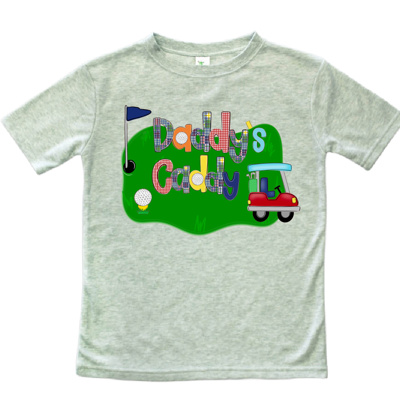 Daddy's Caddy Golf Graphic Tee Humor | 2T-10Y