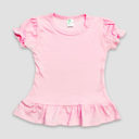 2T Pink-Puff-Short Sleeve Personalized Alphabet Soup Toddler Tee