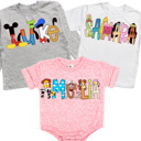  Personalized Vacation Character Baby Tee or Bubble | 27 Characters