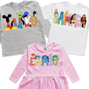  Personalized Vacation Character Kids Tee | 27 Characters