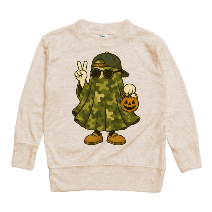 Camo Halloween Ghost Tee 