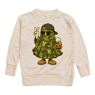 Camo Halloween Ghost Tee 