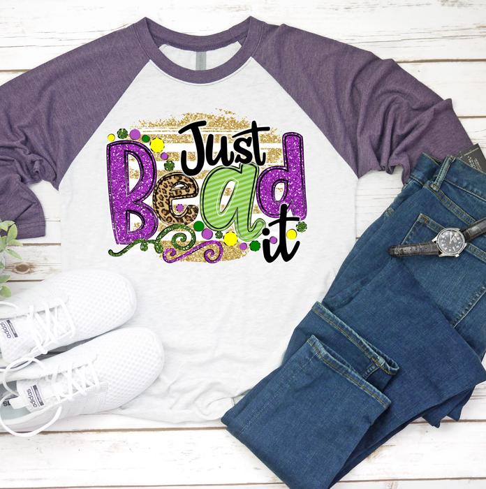 MARDI GRAS Raglan Tee | Toddler and Kids | 13 Designs